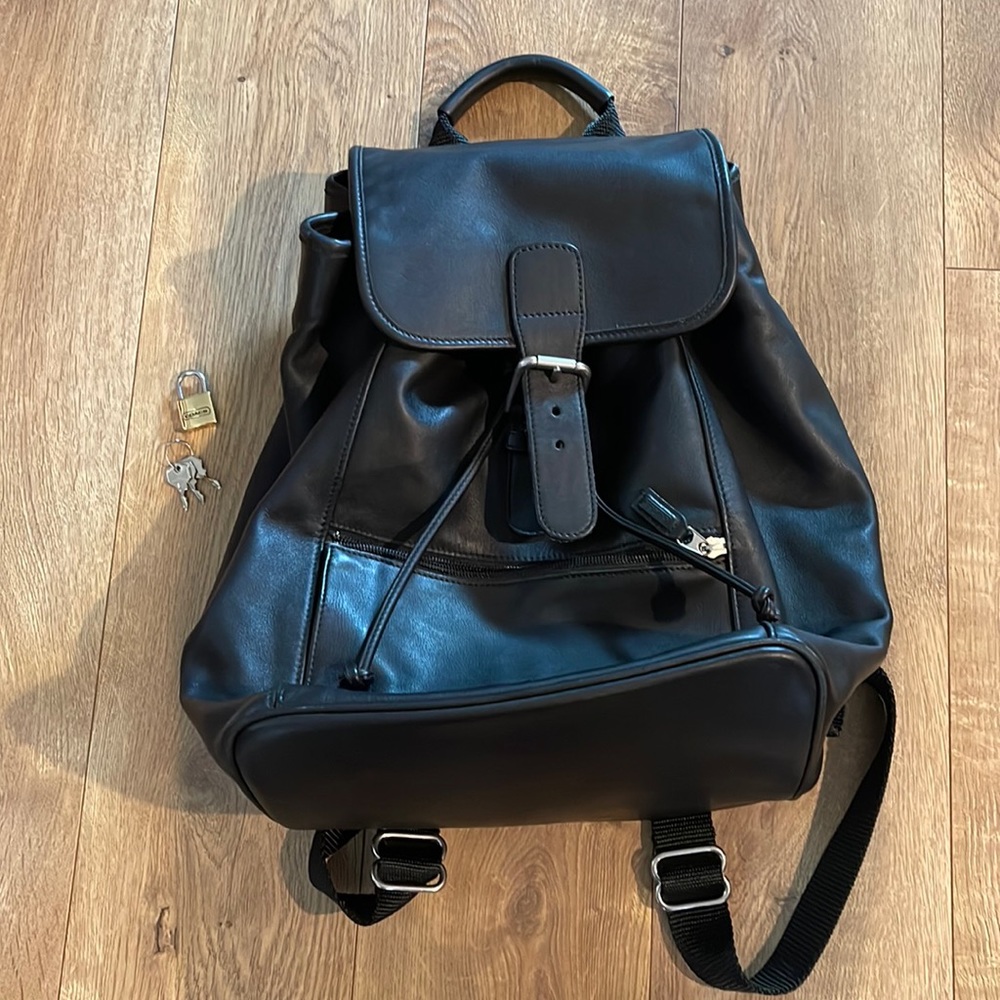 Rare Vintage Coach Leather Backpack